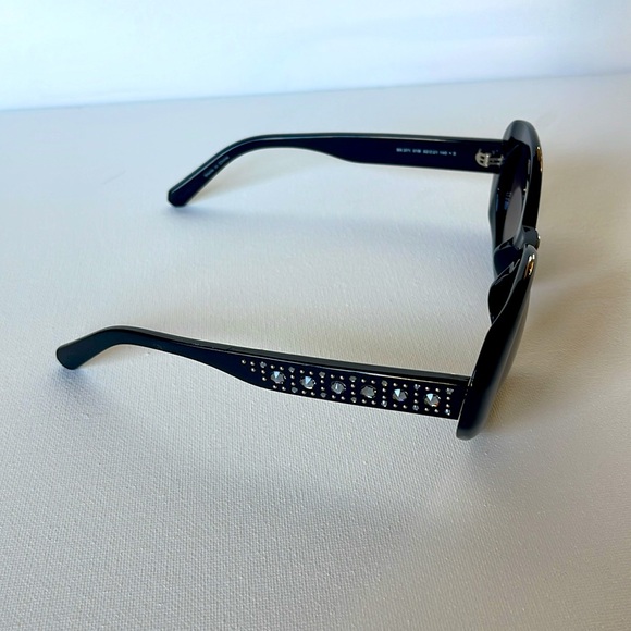 BNIB SWAROVSKI CRYSTAL SUNGLASSES BLACK 52-21-140 - Picture 14 of 14
